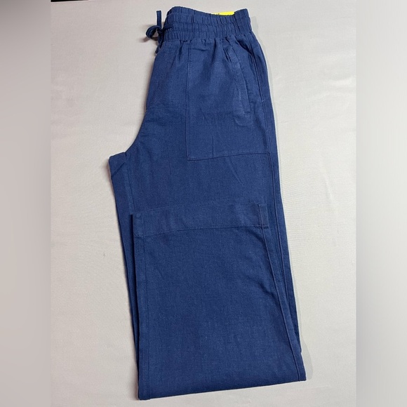 Frank by Frank and Oak Linen Blend Straight Leg Pants NWT - Picture 5 of 8